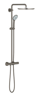 Grohe Euphoria System 310 Duvara Monte Termostatik Duş Bataryalı Duş Sistemi, Fırçalı Sert Grafit - GROHE 26075AL0