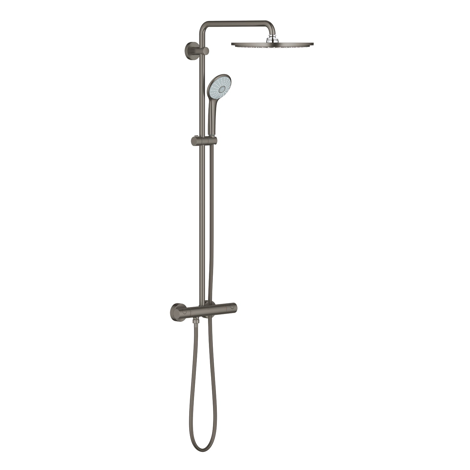 Grohe Euphoria System 310 Duvara Monte Termostatik Duş Bataryalı Duş Sistemi, Fırçalı Sert Grafit - alternatif görünüm - GROHE 26075AL0