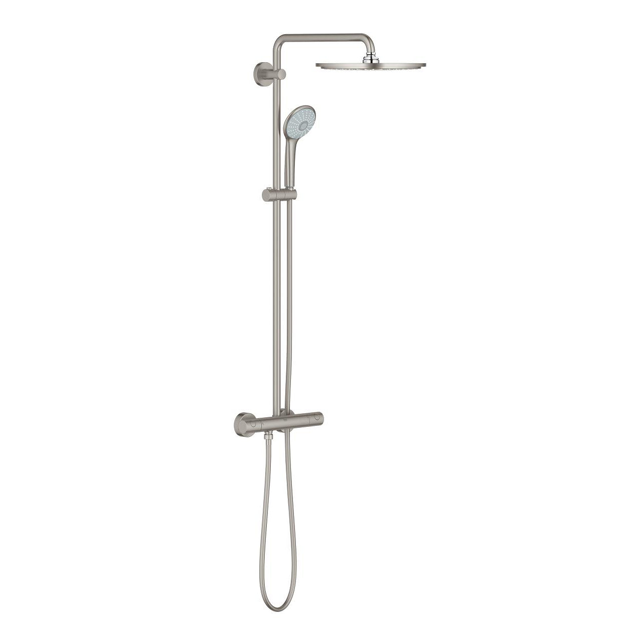 Grohe Euphoria System 310 Duvara Monte Termostatik Bataryalı Duş Kolonu, Paslanmaz Çelik