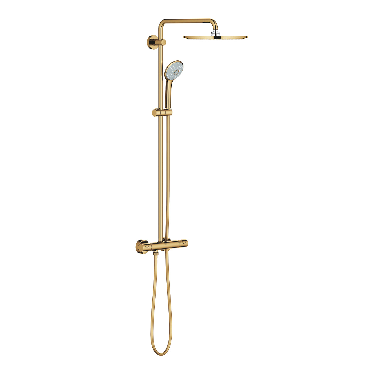 Grohe Euphoria System 310 Duvara Monte Termostatik Duş Bataryalı Duş Sistemi, Altın