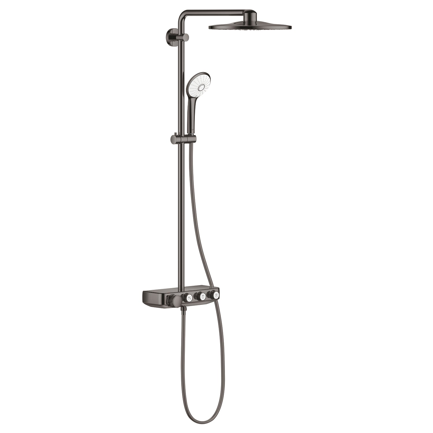 Grohe Euphoria SmartControl 310 Duo Duş Sistemi, Duvara Monte, Termostatik Bataryalı Duş Kolonu, Sert Grafit - alternatif görünüm - GROHE 26507A00