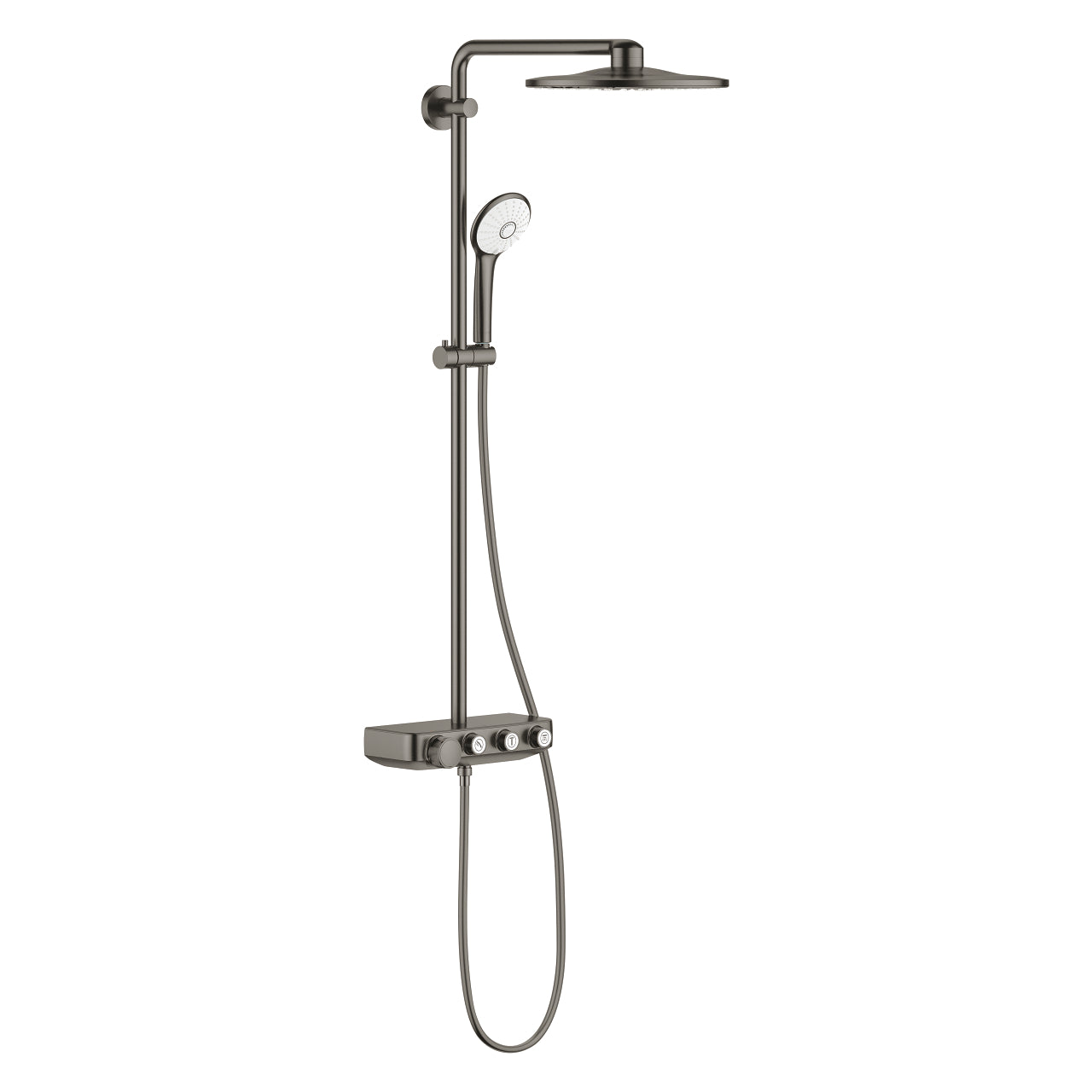 Grohe Euphoria SmartControl 310 Duo Duş Sistemi, Duvara Monte, Termostatik Bataryalı Duş Kolonu, Fırçalı Sert Grafit