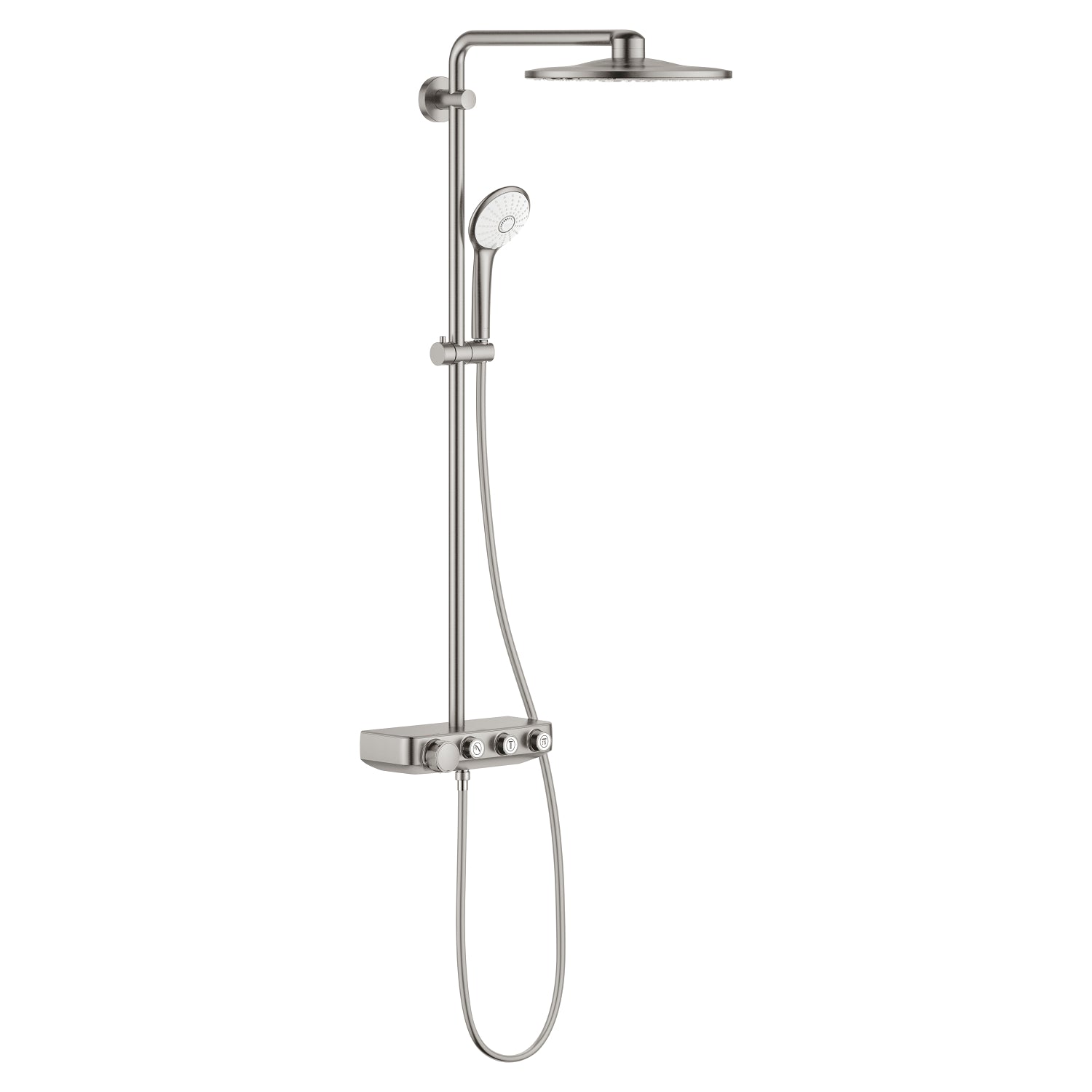 Grohe Euphoria SmartControl 310 Duo Duş Sistemi, Duvara Monte, Termostatik Bataryalı Duş Kolonu, Paslanmaz Çelik - alternatif görünüm - GROHE 26507DC0