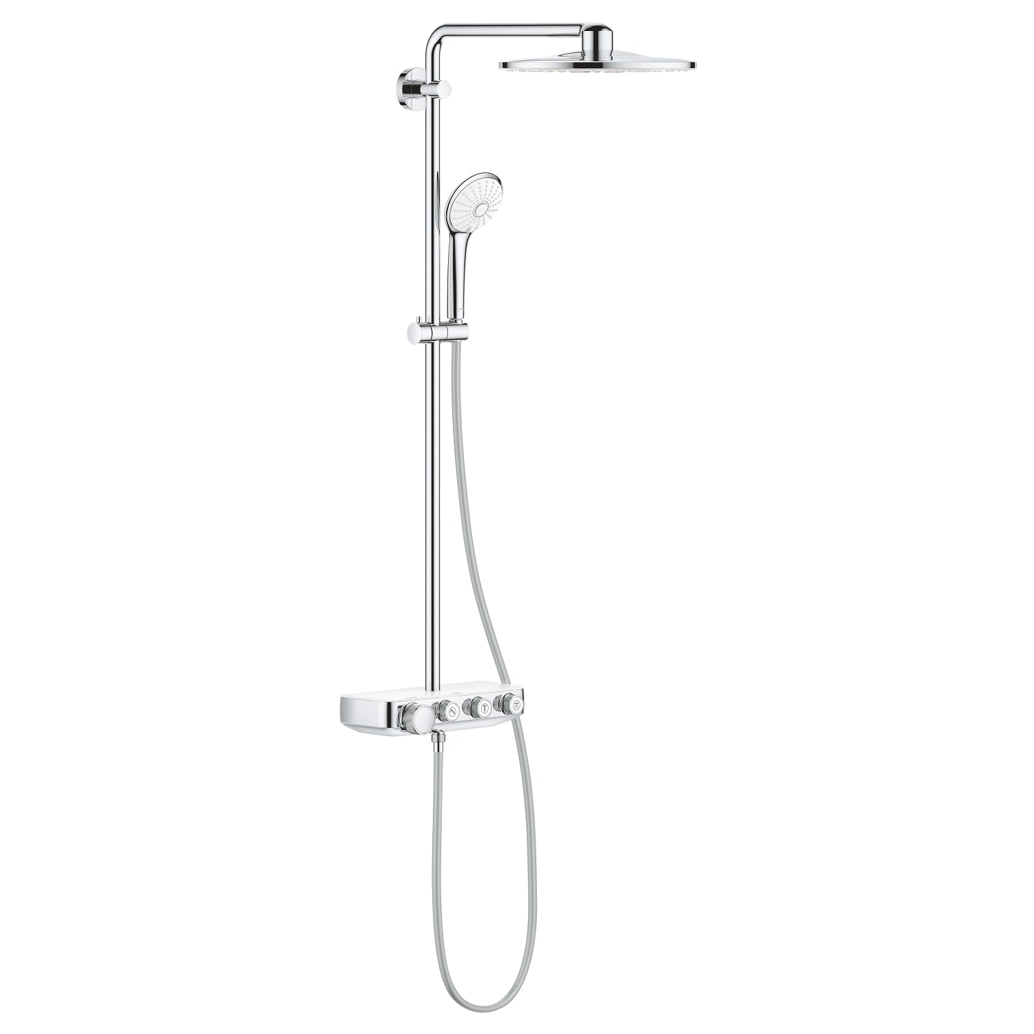 Grohe Euphoria SmartControl 310 Duo Duş Sistemi, Duvara Monte, Termostatik Bataryalı Duş Kolonu, Ay Beyazı - alternatif görünüm - GROHE 26507LS0