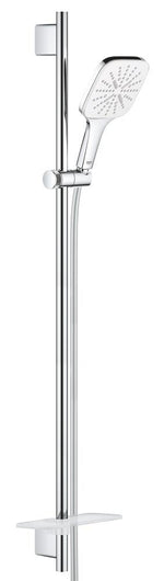 Grohe RainShower SmartActive 130 Cube Sürgülü Duş Seti, 3 Fonksiyonlu, Krom-Beyaz - GROHE 26587LS0