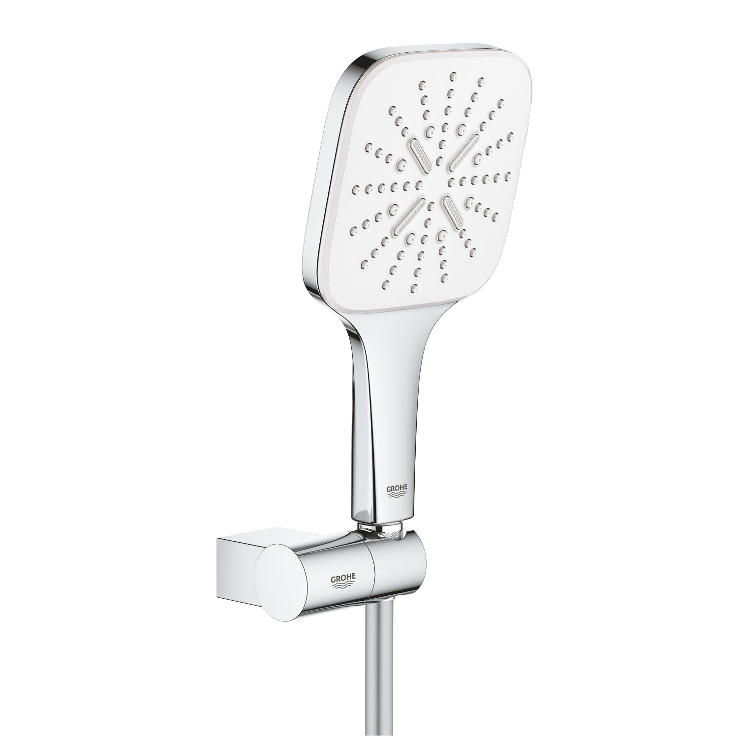 Grohe RainShower SmartActive 130 Cube El Duşu, 3 Akışlı, Krom-Beyaz - alternatif görünüm - GROHE 26588LS0