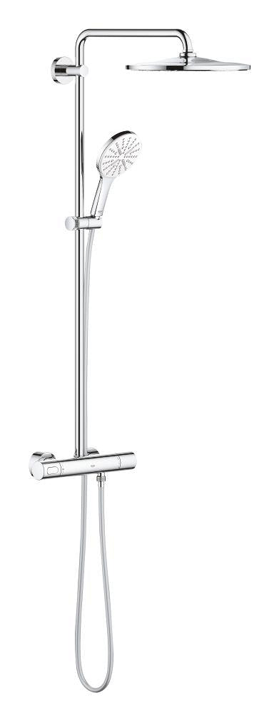 Grohe RainShower SmartActive 310 Mono Duş Bataryalı Duş Sistemi, Krom-Beyaz