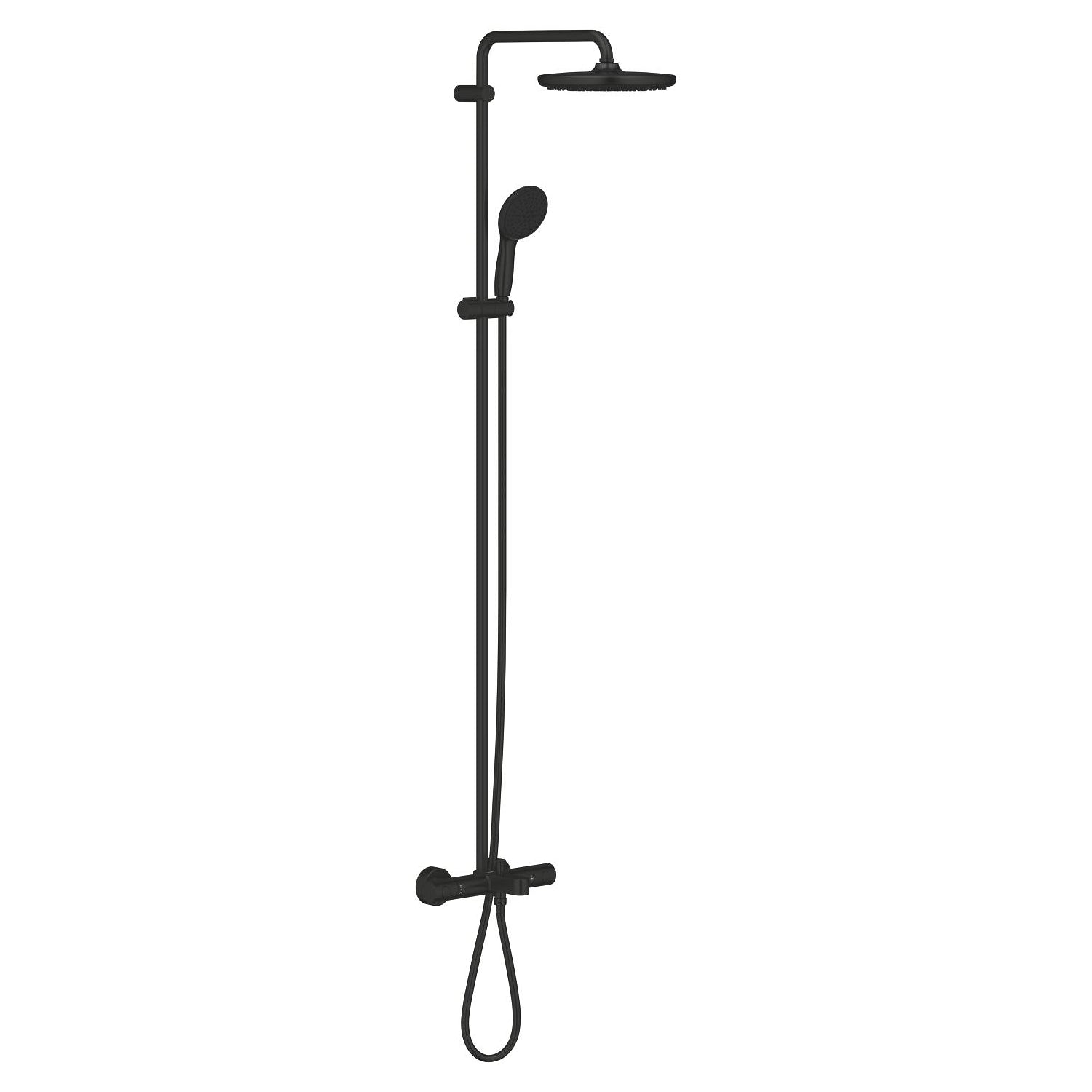 Grohe Tempesta System 250 Duvara Monte Termostatik Banyo Bataryalı Duş Kolonu, Mat Siyah - alternatif görünüm - GROHE 266722431