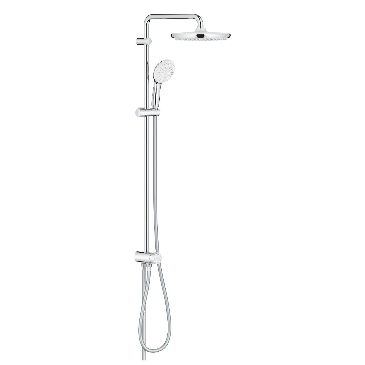 Grohe Tempesta System 250 Duvara Monte Duş Sistemi, Yön Değiştiricili, Krom-Beyaz