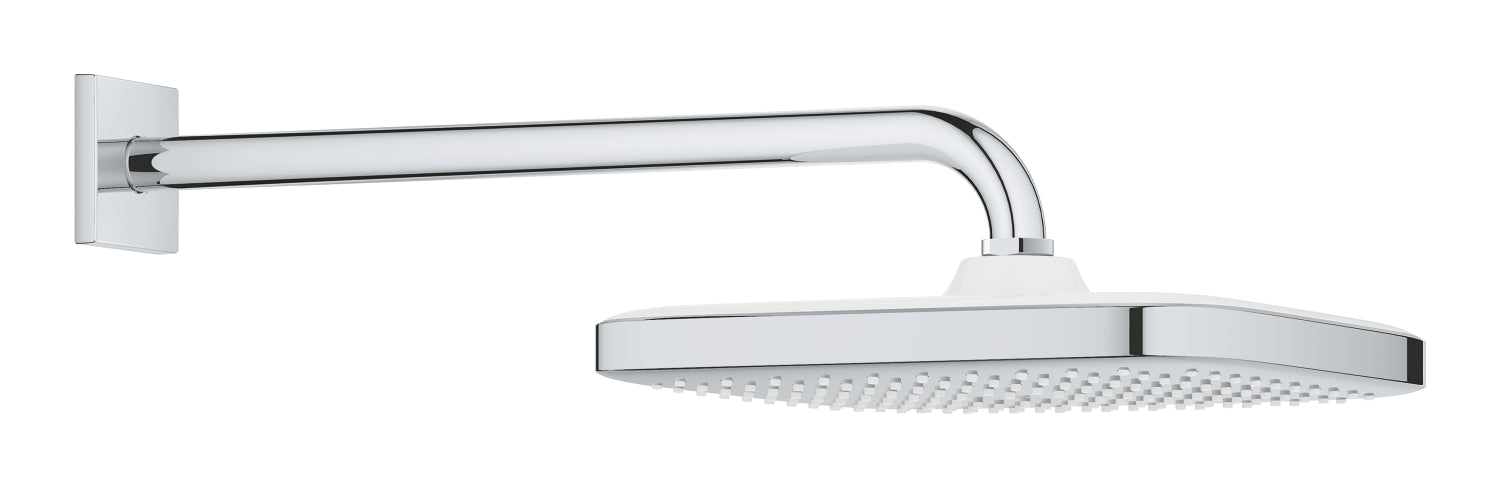 Grohe Tempesta 250 Kare Tepe Duşu Tek Akışlı, 25 cm (Duvardan Dirsek Dahil) Krom-Beyaz - GROHE 26687000