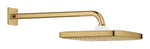 Grohe Tempesta 250 Kare Tepe Duşu Tek Akışlı, 25 cm (Duvardan Dirsek Dahil), Altın - GROHE 26687GL0
