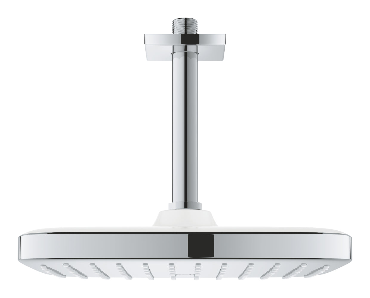 Grohe Tempesta 250 Kare Tepe Duşu Tek Akışlı, 25 cm (Tavandan Dirsek Dahil) Krom-Beyaz