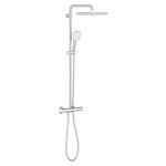 Grohe Tempesta Cosmopolitan System 250 Kare Duvara Monte Termostatik Bataryalı Duş Kolonu, Krom-Beyaz - alternatif görünüm - GROHE 26689001