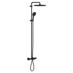 Grohe Tempesta System 250 Cube Duvara Monte Termostatik Banyo Bataryalı Duş Kolonu, Mat Siyah - alternatif görünüm - GROHE 266912431