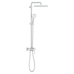 Grohe Tempesta System 250 Cube Kare Tepe Duşlu Duvara Monte Duş Bataryalı Duş Kolonu, Krom-Beyaz - alternatif görünüm - GROHE 26692001