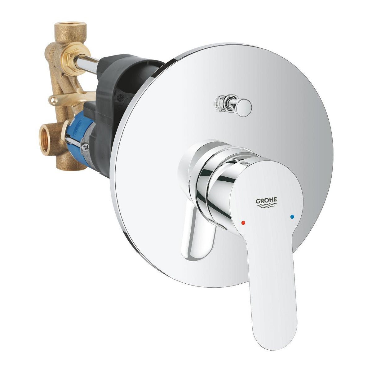 Grohe BauEdge Ankastre Banyo Bataryası, Krom