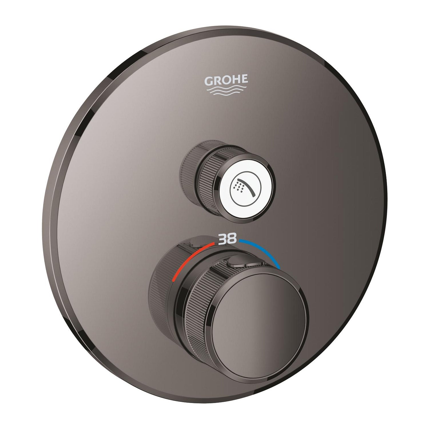 Grohe Grohtherm SmartControl Ankastre Termostatik Duş Bataryası (Sıva Üstü Grubu), Sert Grafit - alternatif görünüm - GROHE 29118A00