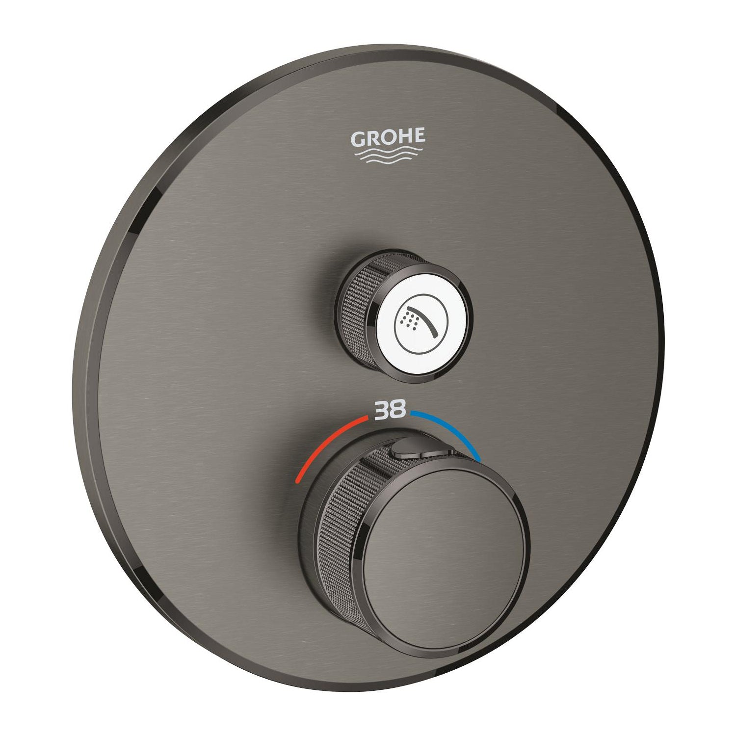 Grohe Grohtherm SmartControl Ankastre Termostatik Duş Bataryası (Sıva Üstü Grubu), Fırçalı Sert Grafit - alternatif görünüm - GROHE 29118AL0