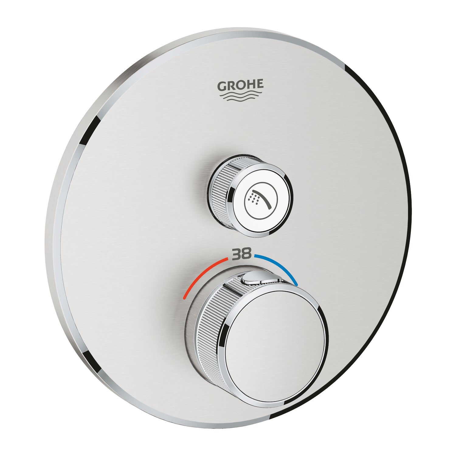 Grohe Grohtherm SmartControl Ankastre Termostatik Duş Bataryası (Sıva Üstü Grubu), Paslanmaz Çelik - alternatif görünüm - GROHE 29118DC0