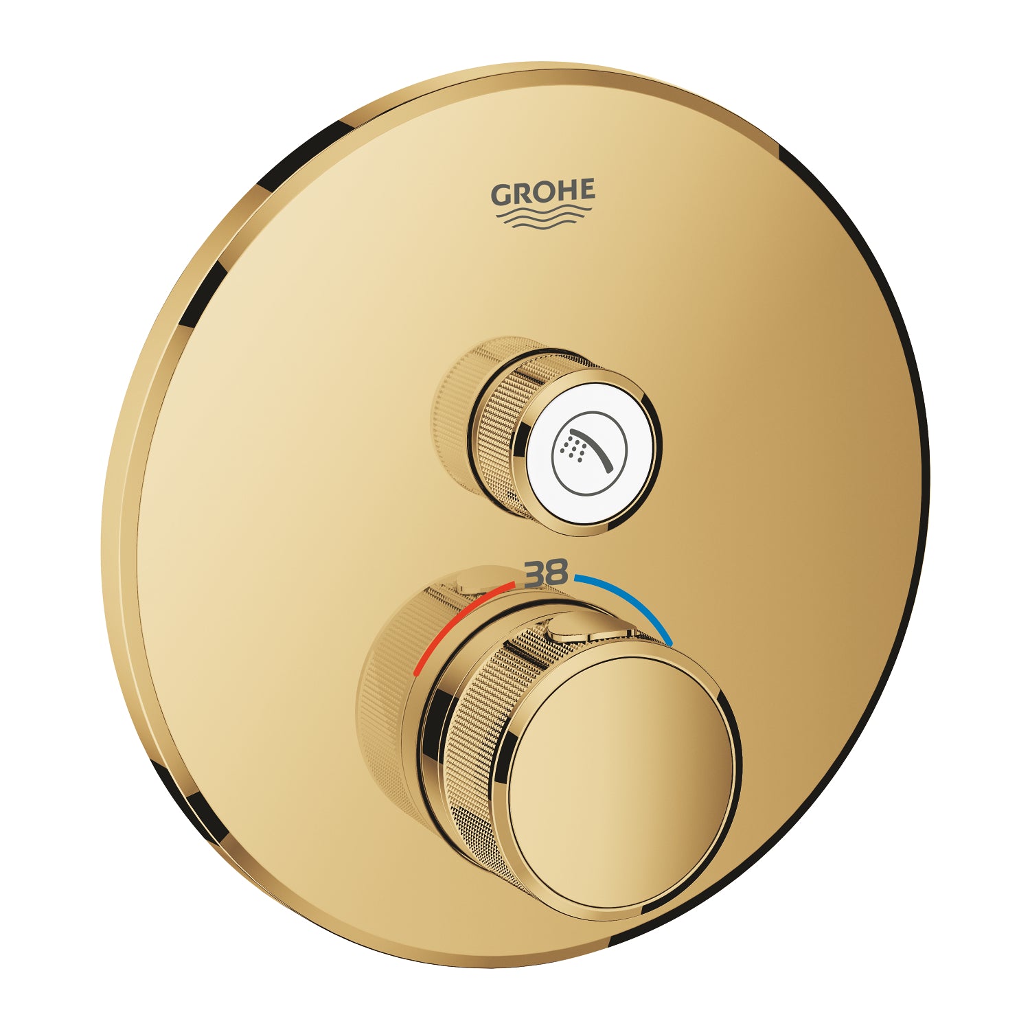 Grohe Grohtherm SmartControl Ankastre Termostatik Duş Bataryası (Sıva Üstü Grubu), Altın - alternatif görünüm - GROHE 29118GL0