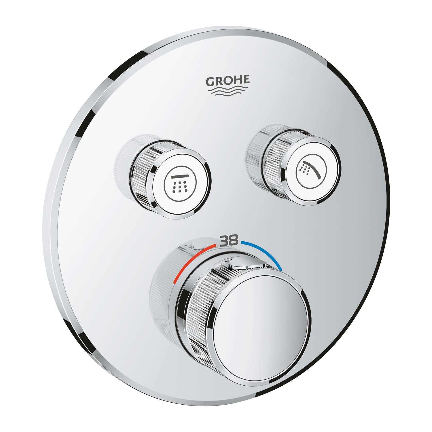 Grohe Grohtherm SmartControl Çift Valfli Akış Kontrollü, Ankastre Termostatik Banyo Bataryası (Sıva Üstü Grubu) - alternatif görünüm - GROHE 29119000