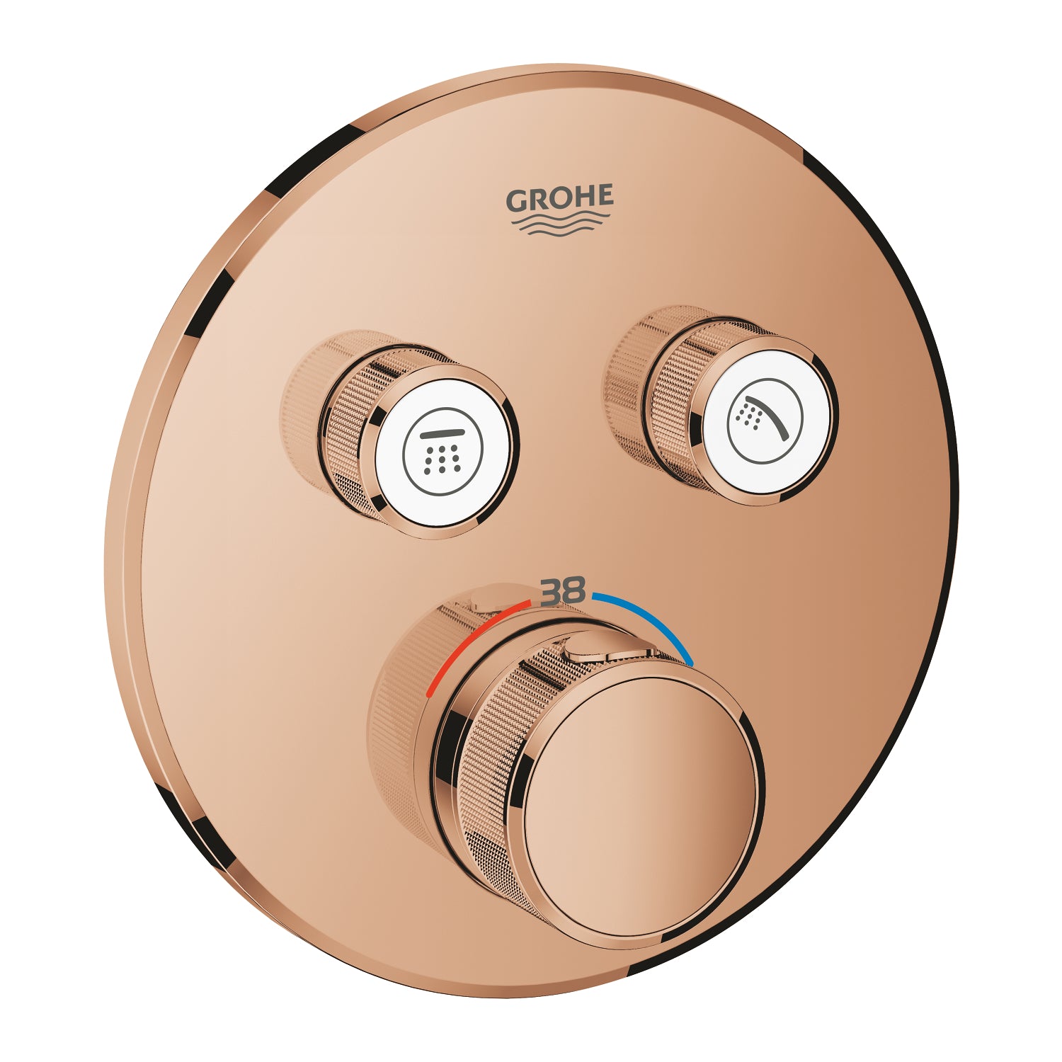 Grohe Grohtherm SmartControl Ankastre Termostatik Banyo/Duş Bataryası (Sıva Üstü Grubu), 2 Yollu, Bakır - alternatif görünüm - GROHE 29119DA0