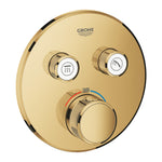 Grohe Grohtherm SmartControl Ankastre Termostatik Banyo Bataryası, Çift Valfli Akış Kontrollü (Sıva Üstü Grubu), Altın - alternatif görünüm - GROHE 29119GL0