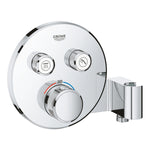 Grohe Grohtherm Çift Valfli Akış Kontrollü, Ankastre Termostatik Banyo Bataryası (Sıva Üstü Grubu), El Duşu Askılı - alternatif görünüm - GROHE 29120000
