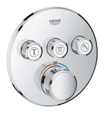 Grohe SmartControl Akış Kontrollü Ankastre Termostatik Banyo Bataryası (3 Yollu, Sıva Üstü Grubu) - GROHE 29121000