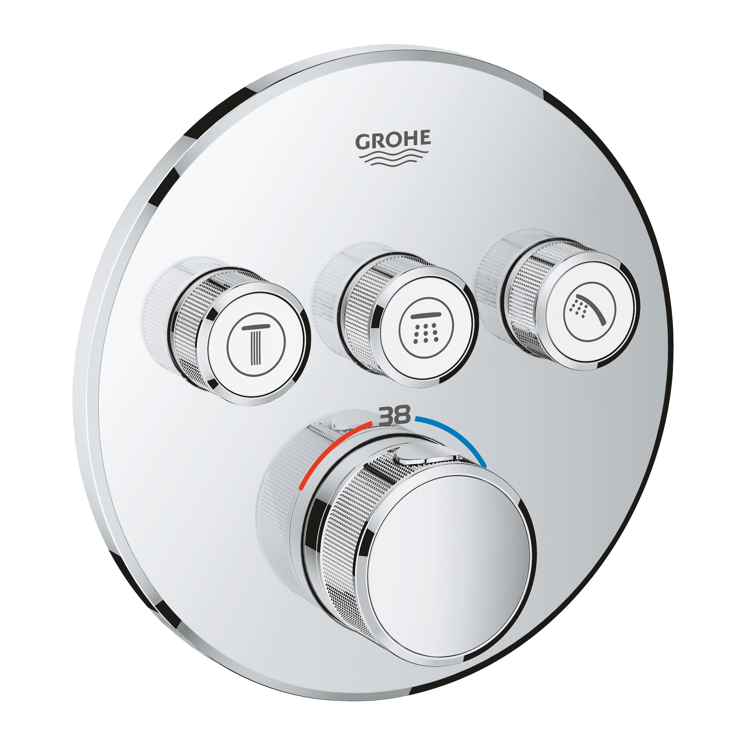 Grohe SmartControl Akış Kontrollü Ankastre Termostatik Banyo Bataryası (3 Yollu, Sıva Üstü Grubu) - alternatif görünüm - GROHE 29121000