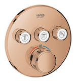 Grohe Grohtherm SmartControl Ankastre Termostatik Banyo/Duş Bataryası (Sıva Üstü Grubu), 3 Yollu, Bakır - GROHE 29121DA0