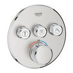Grohe Grohtherm SmartControl Ankastre Termostatik Banyo/Duş Bataryası (Sıva Üstü Grubu), 3 Yollu, Paslanmaz Çelik - alternatif görünüm - GROHE 29121DC0