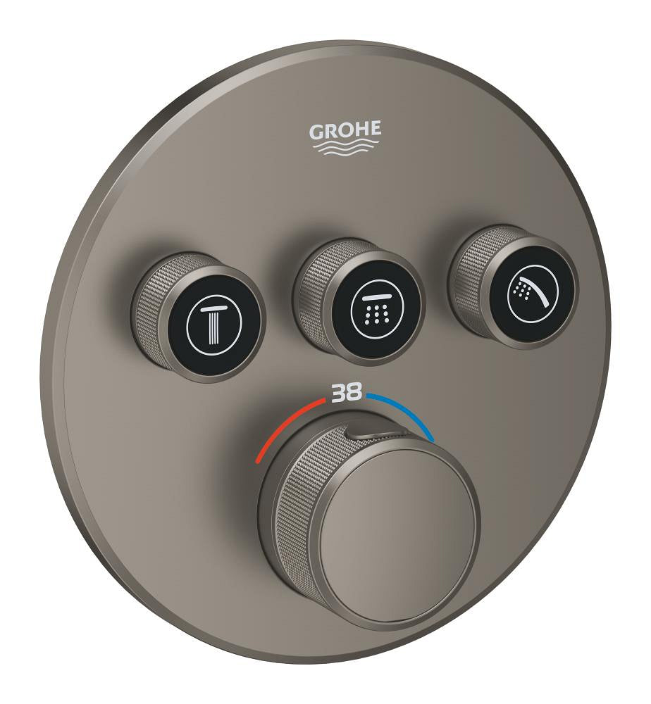Grohe Grohtherm  Smart Control Üç Valfli Akış Kontrollü, Ankastre Termostatik Duş Bataryası - 29121MG0 - GROHE 29121MG0