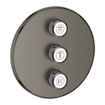 Grohe SmartControl Akış Kontrollü Ankastre Yönlendirici (3 Yollu, Sıva Üstü Grubu), Fırçalı Sert Grafit - alternatif görünüm - GROHE 29122AL0