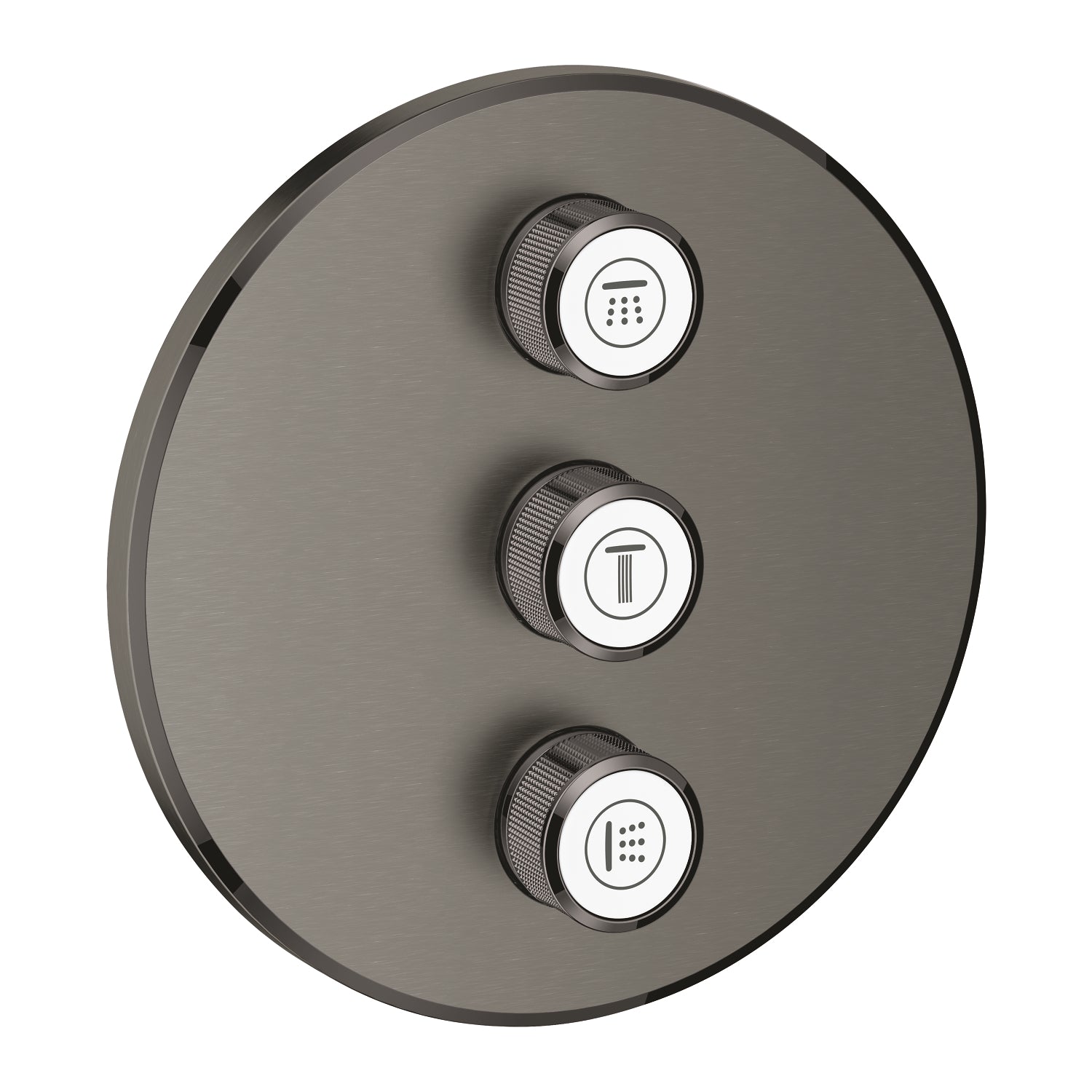 Grohe SmartControl Akış Kontrollü Ankastre Yönlendirici (3 Yollu, Sıva Üstü Grubu), Fırçalı Sert Grafit - alternatif görünüm - GROHE 29122AL0