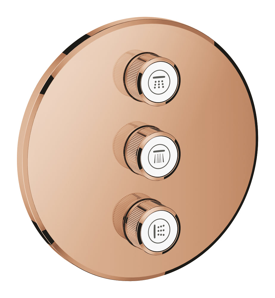 Grohe SmartControl Akış Kontrollü Ankastre Yönlendirici (3 Yollu, Sıva Üstü Grubu), Bakır - GROHE 29122DA0