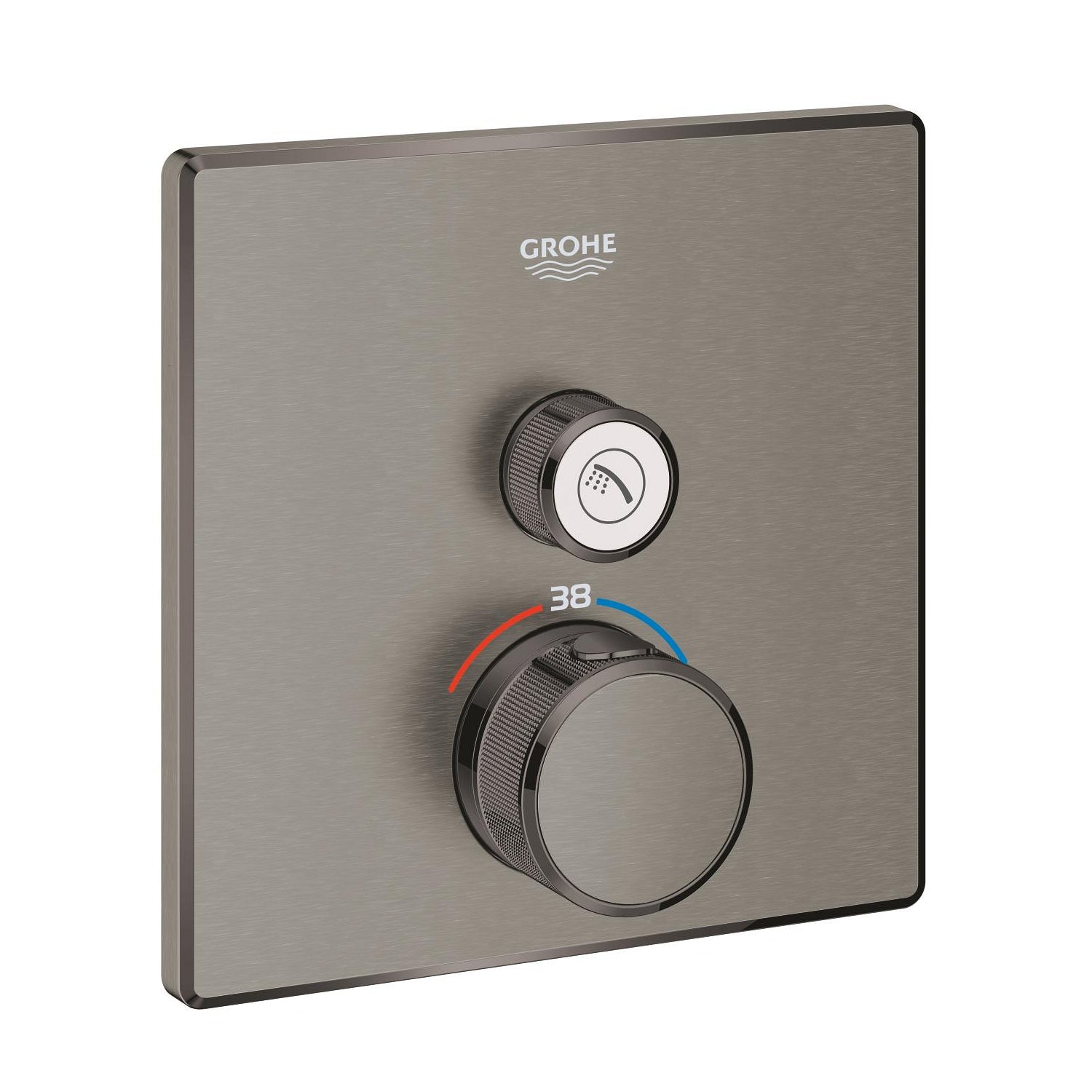 Grohe Grohtherm SmartControl Ankastre Termostatik Duş Bataryası, Fırçalı Sert Grafit - alternatif görünüm - GROHE 29123AL0