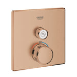 Grohe Grohtherm SmartControl Akış Kontrollü Ankastre Termostatik Duş Bataryası (Tek Yollu, Sıva Üstü Grubu), Fırçalı Bakır - alternatif görünüm - GROHE 29123DL0