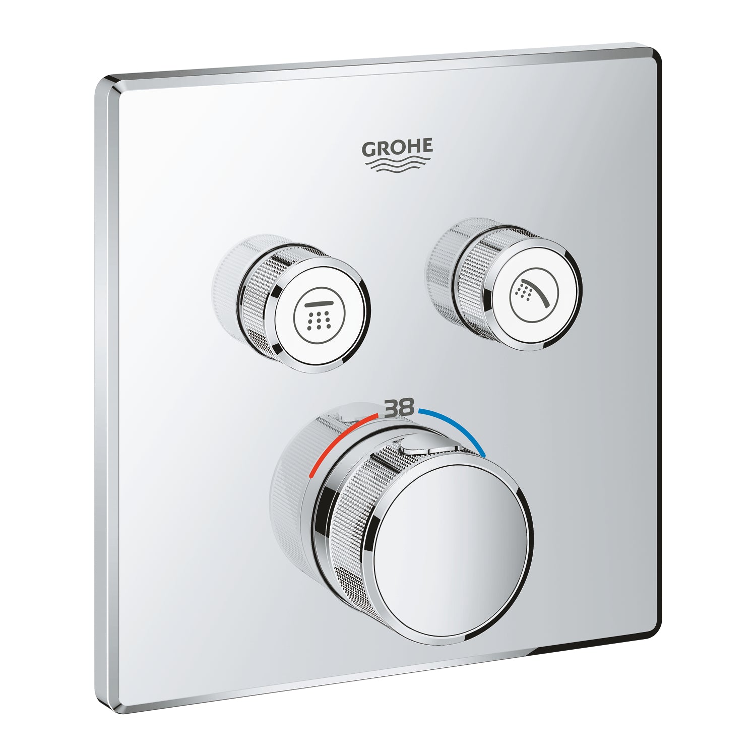 Grohe Grohtherm SmartControl Akış Kontrollü Ankastre Termostatik Banyo Bataryası (2 Yollu, Sıva Üstü Grubu) - alternatif görünüm - GROHE 29124000