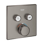 Grohe Grohtherm SmartControl Akış Kontrollü Ankastre Termostatik Banyo Bataryası (2 Yollu, Sıva Üstü Grubu), Fırçalı Sert Grafit - GROHE 29124AL0