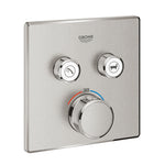 Grohe Grohtherm SmartControl Akış Kontrollü Ankastre Termostatik Banyo Bataryası (2 Yollu, Sıva Üstü Grubu), Paslanmaz Çelik - GROHE 29124DC0