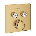 Grohe Grohtherm SmartControl Akış Kontrollü Ankastre Termostatik Banyo Bataryası (2 Yollu, Sıva Üstü Grubu), Fırçalı Altın - GROHE 29124GN0