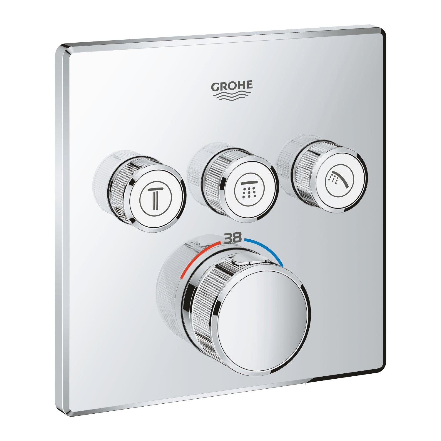 Grohe SmartControl Akış Kontrollü Ankastre Termostatik Banyo Bataryası (3 Yollu, Sıva Üstü Grubu) - alternatif görünüm - GROHE 29126000