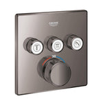 Grohe Grohtherm SmartControl Akış Kontrollü Ankastre Termostatik Banyo Bataryası (3 Yollu, Sıva Üstü Grubu), Sert Grafit - GROHE 29126A00