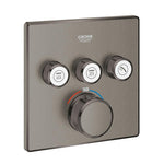 Grohe Grohtherm SmartControl Akış Kontrollü Ankastre Termostatik Banyo Bataryası (3 Yollu, Sıva Üstü Grubu), Fırçalı Sert Grafit - GROHE 29126AL0