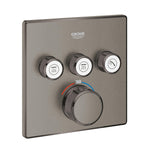 Grohe Grohtherm SmartControl Akış Kontrollü Ankastre Termostatik Banyo Bataryası (3 Yollu, Sıva Üstü Grubu), Fırçalı Sert Grafit - alternatif görünüm - GROHE 29126AL0