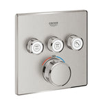 Grohe Grohtherm SmartControl Akış Kontrollü Ankastre Termostatik Banyo Bataryası (3 Yollu, Sıva Üstü Grubu), Paslanmaz Çelik - GROHE 29126DC0