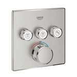 Grohe Grohtherm SmartControl Akış Kontrollü Ankastre Termostatik Banyo Bataryası (3 Yollu, Sıva Üstü Grubu), Paslanmaz Çelik - alternatif görünüm - GROHE 29126DC0