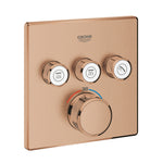 Grohe Grohtherm SmartControl Akış Kontrollü Ankastre Termostatik Banyo Bataryası (3 Yollu, Sıva Üstü Grubu), Fırçalı Bakır - alternatif görünüm - GROHE 29126DL0
