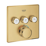 Grohe Grohtherm SmartControl Akış Kontrollü Ankastre Termostatik Banyo Bataryası (3 Yollu, Sıva Üstü Grubu), Fırçalı Altın - GROHE 29126GN0